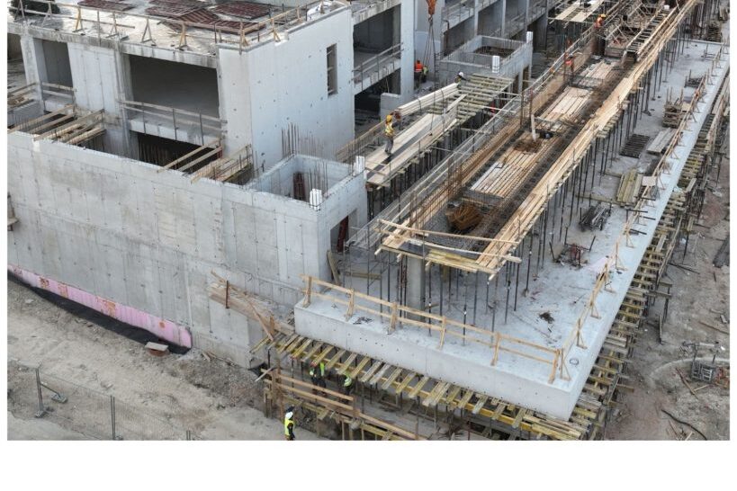 Progress on the Reconstruction and Extension of the Central Building of the Future Split Technology Park